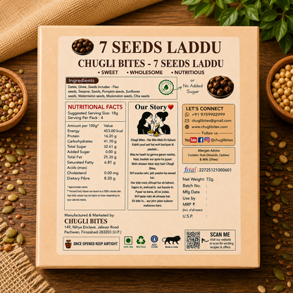 7 Seeds Laddu – Naturally Sweet, Wholesomely Nutritious